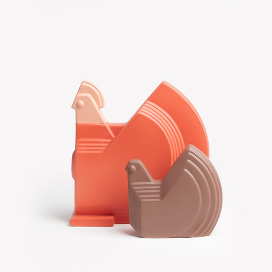 COCK AND HEN Set